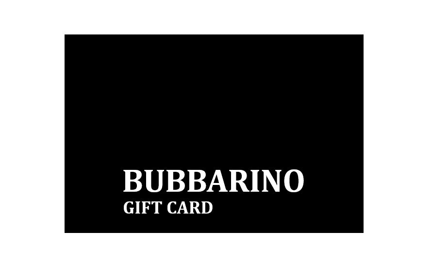 Bubbarino gift card