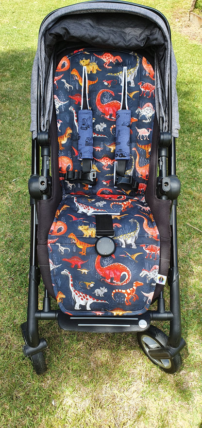 Universal Pram Liner with Dinosaurs and Trucks and Diggers