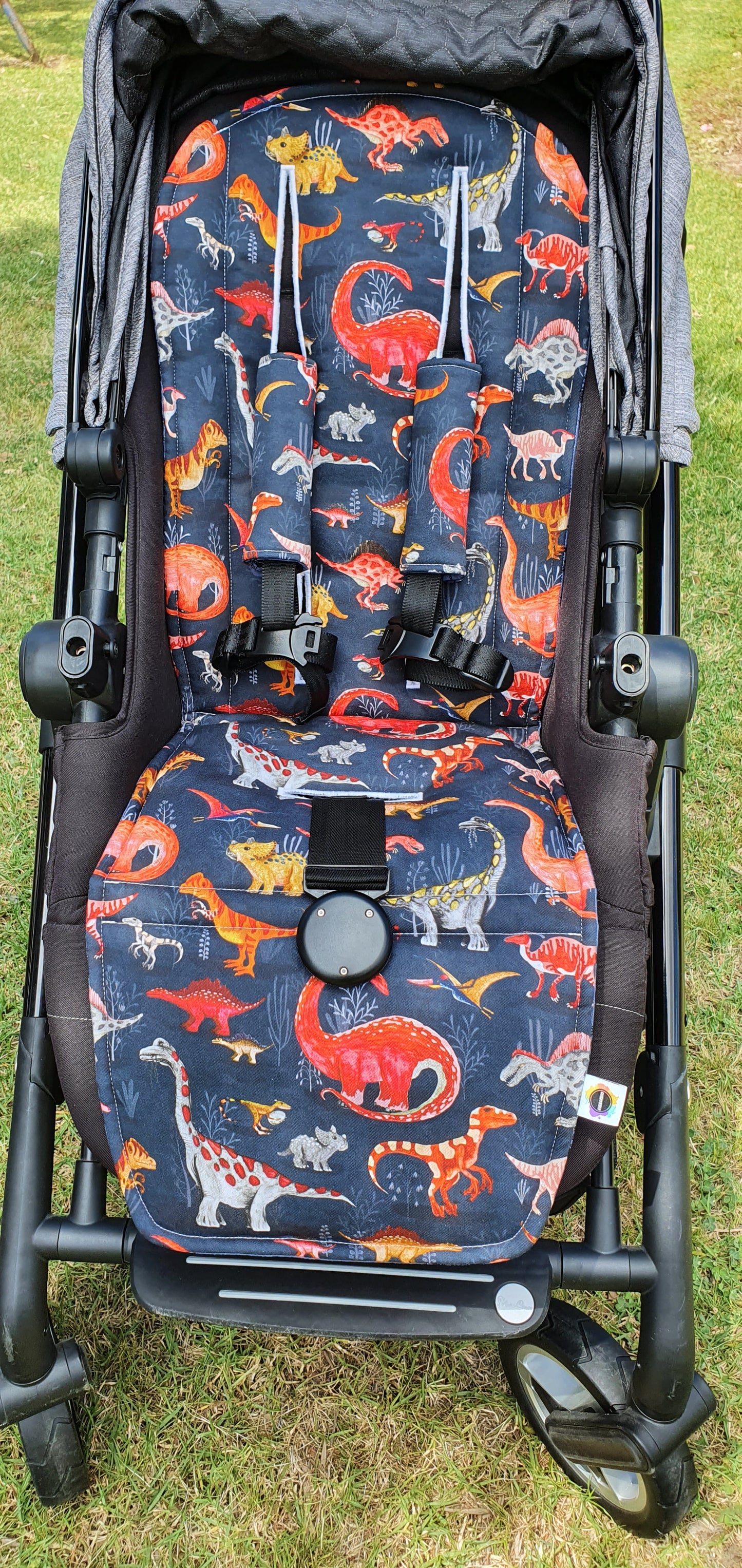 Universal Pram Liner with Dinosaurs and Trucks and Diggers